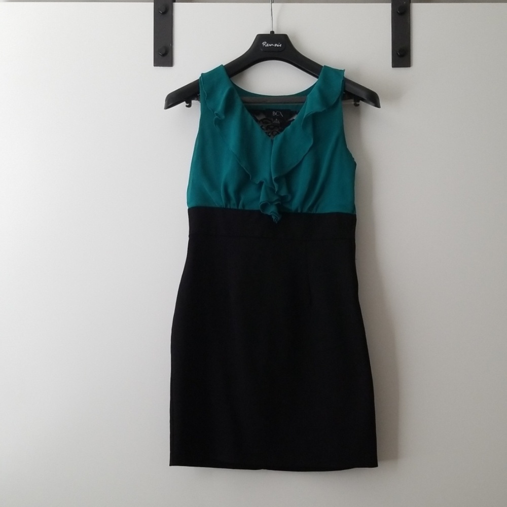 BCX Green & Black Work Dress - Size 5